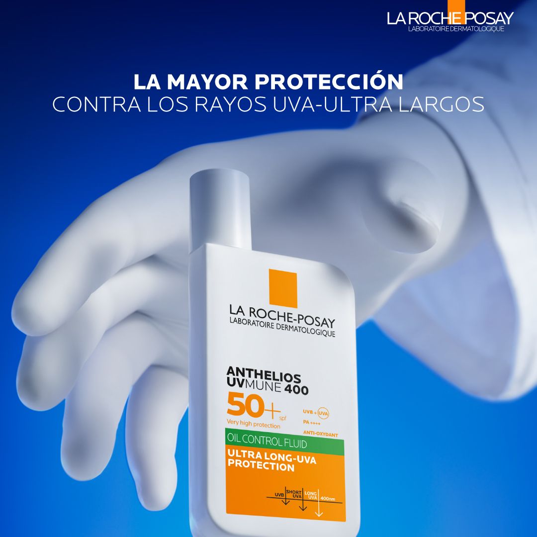 Protector Solar Crema de Sol la roche posay, oil fluid control, protección ultra long