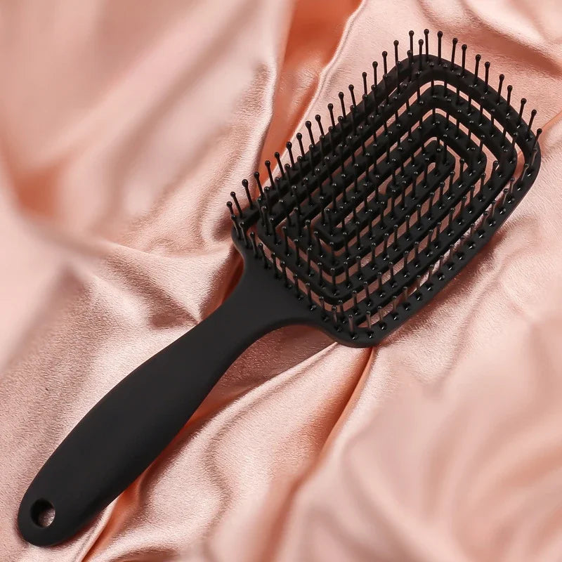 cepillo antiestático para el cabello, húmedo y seco, herramienta de peluquería para mujeres y hombres.