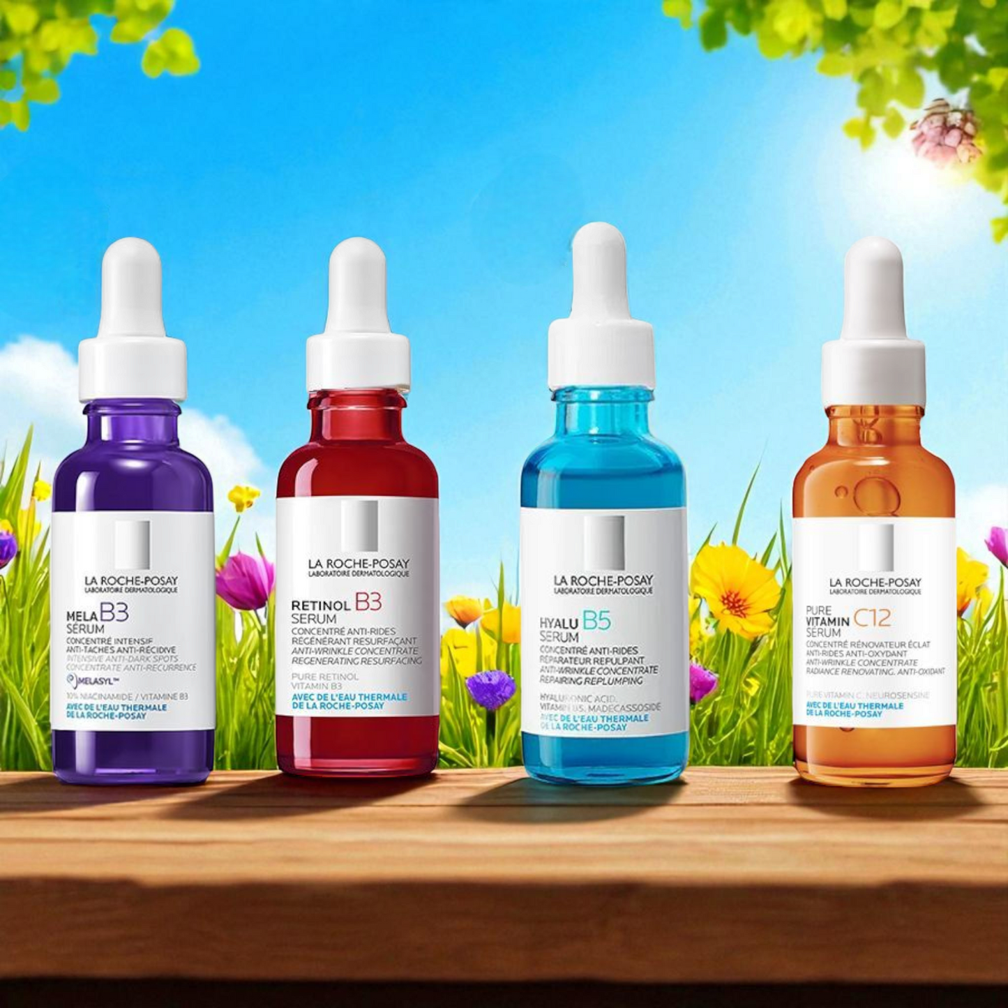Pack serum La Roche posay MELA B3 RETINOL B3 Hyalu B5 VITAMIN C12