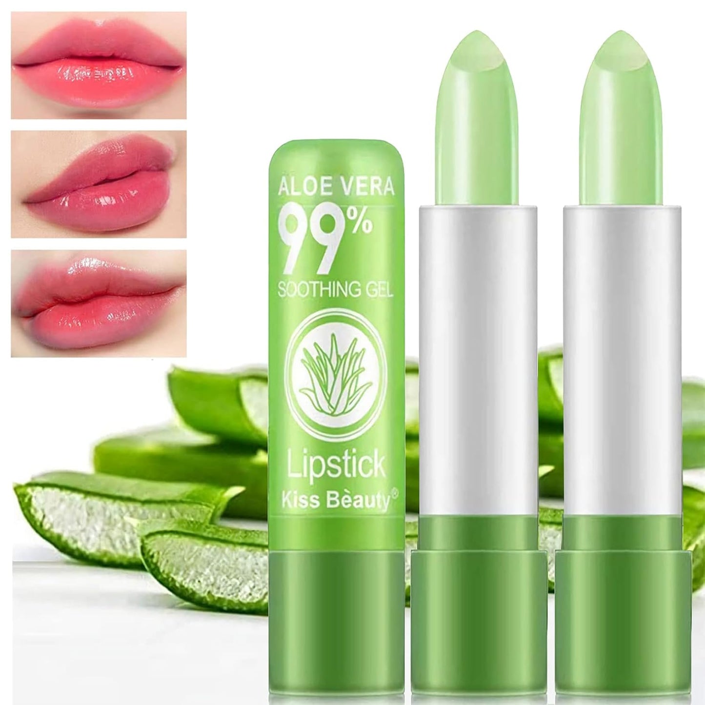 Lápiz labial Aloe Vera Lipstick hidratante con larga duración