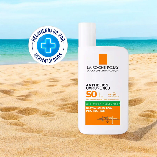 Protector Solar Crema de Sol la roche posay, oil fluid control, protección ultra long