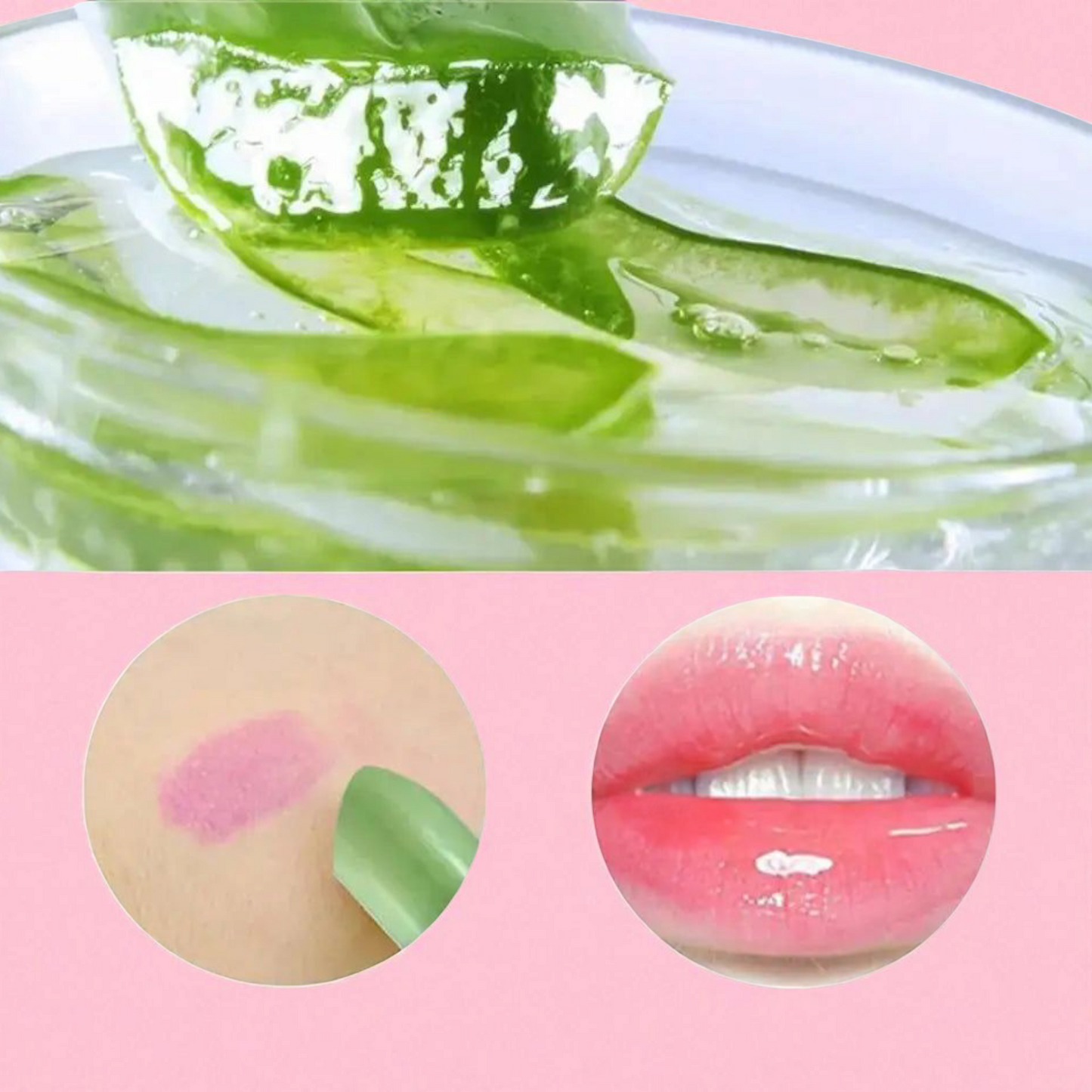 Lápiz labial Aloe Vera Lipstick hidratante con larga duración