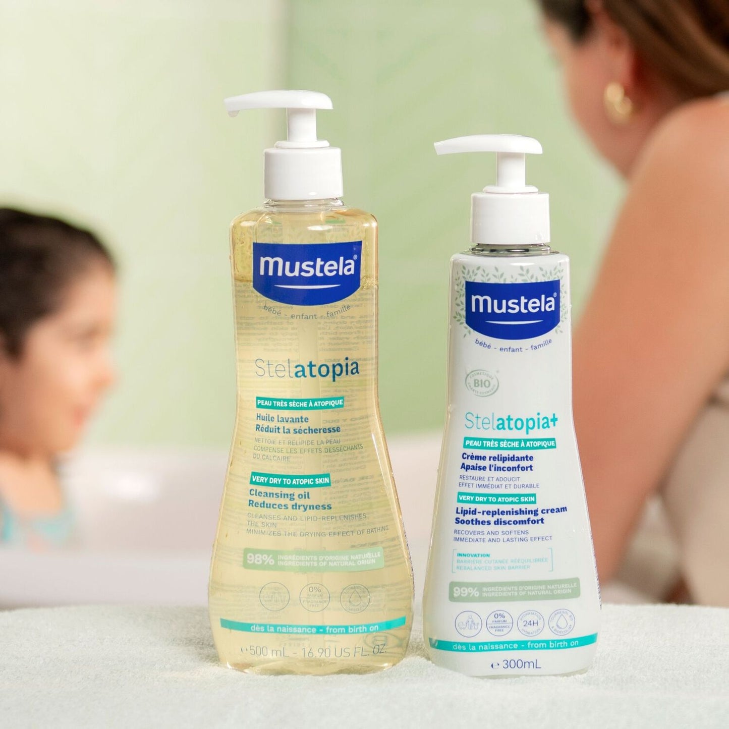 Mustela Stelatopia Aceite de Baño y Ducha 500ml