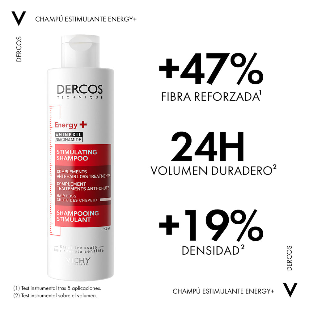VICHY Dercos Énergisant 400ML
Champú estimulante