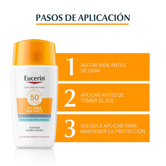 Eucerin Protector Solar Facial Hydro Protect Ultra-Light Fluid SPF 50+ 50ml