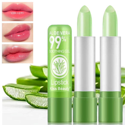 Lápiz labial Aloe Vera Lipstick hidratante con larga duración