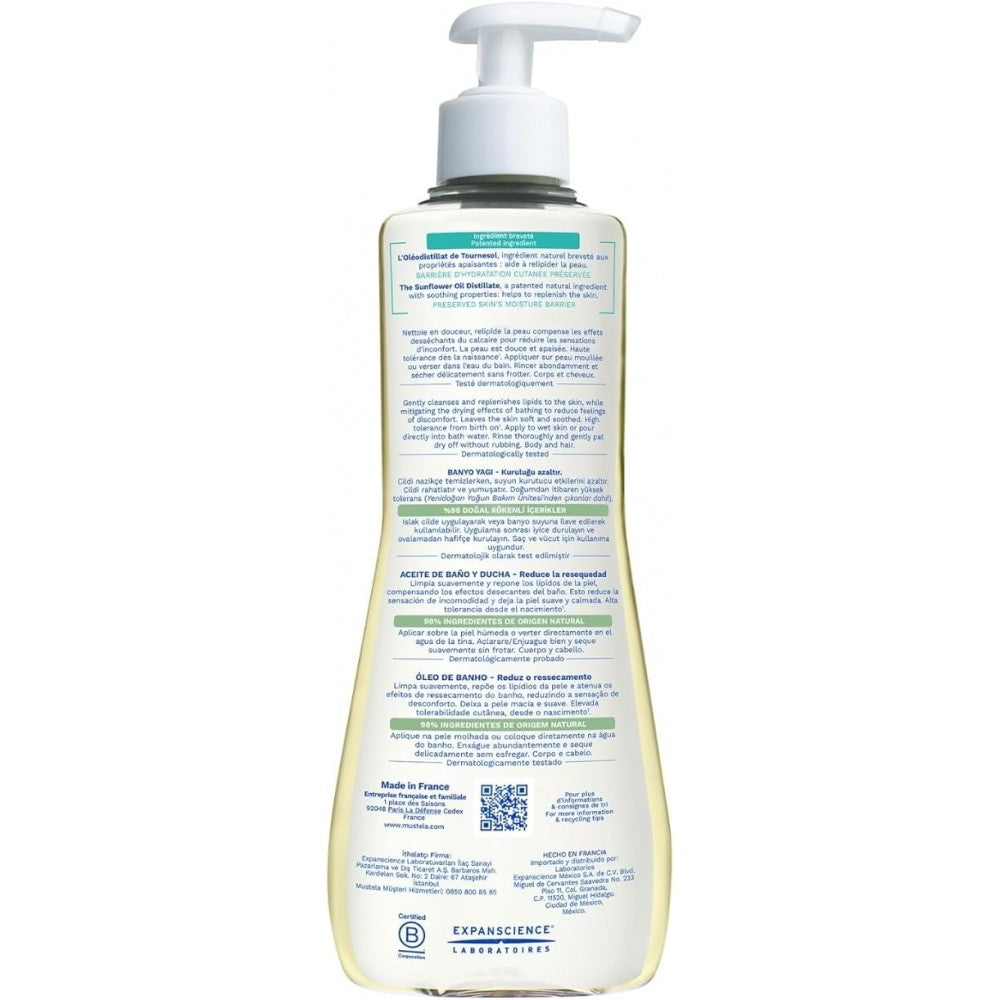 Mustela Stelatopia Aceite de Baño y Ducha 500ml