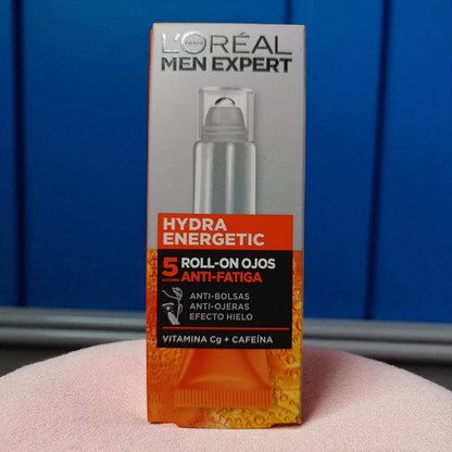 L'Oréal men Expert Hydra Energetic 10ml Rollon Eyes Contorno de Ojos